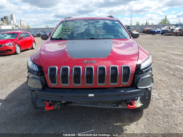 12636388 :رقم المزاد ، 1C4PJMBS6HW555383 vin ، 2017 Jeep Cherokee Trailhawk مزاد بيع