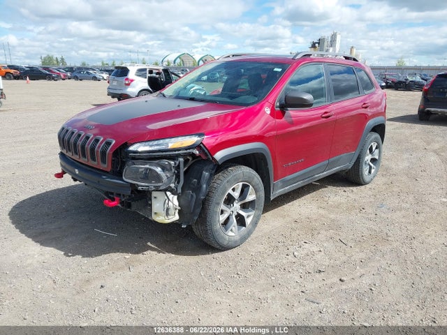 12636388 :رقم المزاد ، 1C4PJMBS6HW555383 vin ، 2017 Jeep Cherokee Trailhawk مزاد بيع