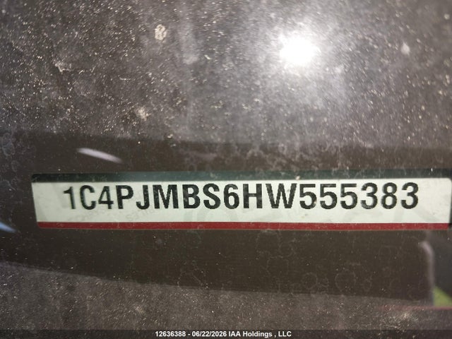 12636388 :رقم المزاد ، 1C4PJMBS6HW555383 vin ، 2017 Jeep Cherokee Trailhawk مزاد بيع