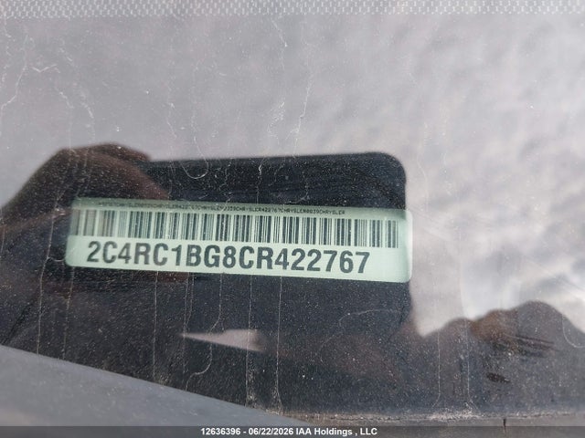 Продажа на аукционе авто 2012 Chrysler Town & Country Touring, vin: 2C4RC1BG8CR422767, номер лота: 12636396