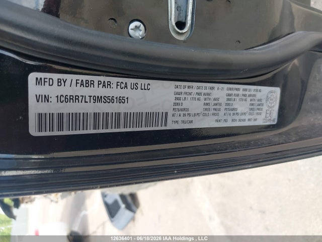 RAM 1500 Classic Slt 2021 1C6RR7LT9MS561651 Image 18