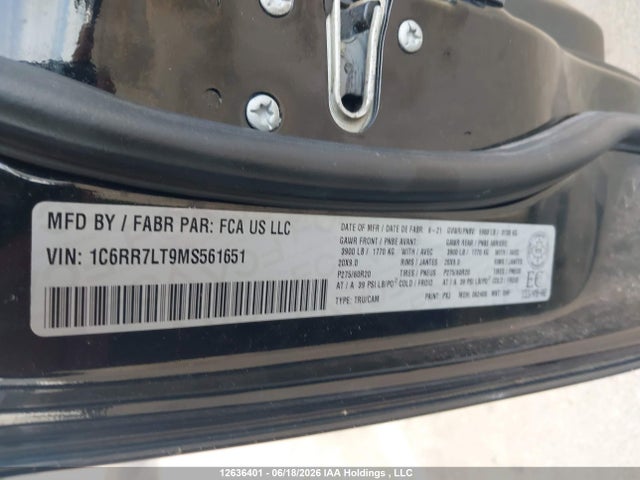 RAM 1500 Classic Slt 2021 1C6RR7LT9MS561651 Image 9