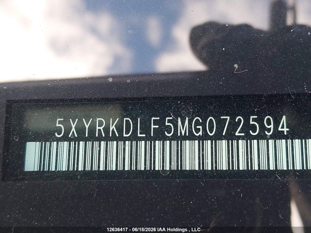 12636417 :رقم المزاد ، 5XYRKDLF5MG072594 vin ، 2021 Kia Sorento Sx/sxp مزاد بيع