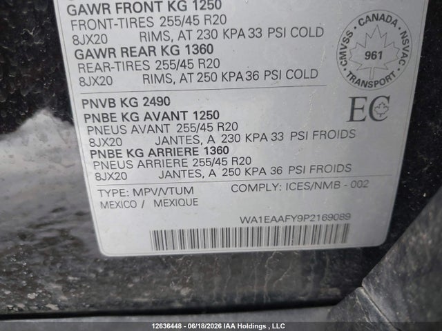 Продажа на аукционе авто 2023 Audi Q5 45 Progressiv, vin: WA1EAAFY9P2169089, номер лота: 12636448