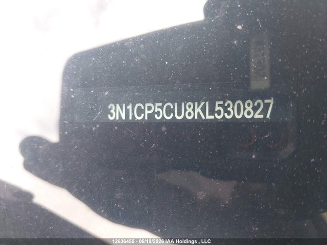 Aukcja sprzedaży 2019 Nissan Kicks S/sr/sv, vin: 3N1CP5CU8KL530827, numer aukcji: 12636455