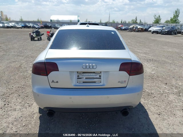 2006 Audi A4 2.0t Quattro მანქანა იყიდება აუქციონზე, vin: WAUDF78E66A289278, აუქციონის ნომერი: 12636490