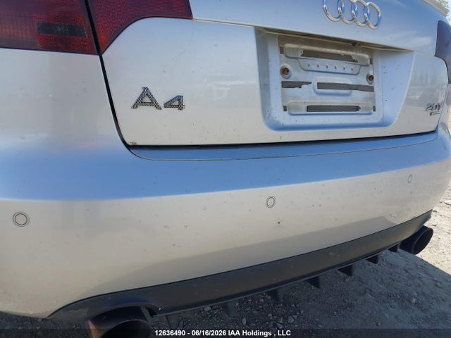 2006 Audi A4 2.0t Quattro მანქანა იყიდება აუქციონზე, vin: WAUDF78E66A289278, აუქციონის ნომერი: 12636490