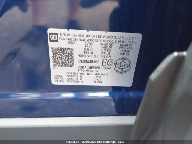 GMC Terrain Sle 2022 3GKALMEV0NL273364 Image 9