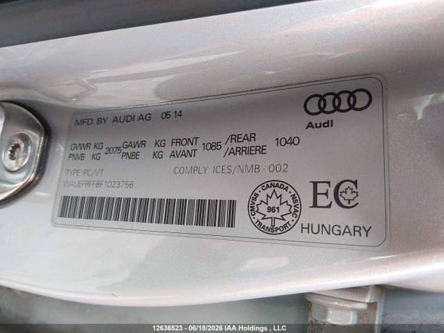 Audi A3 2.0t Progressiv 2015 WAUEFRFF8F1023756 Image 9