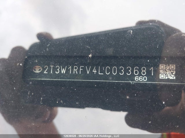 Aukcja sprzedaży 2020 Toyota Rav4 Xle, vin: 2T3W1RFV4LC033681, numer aukcji: 12636528