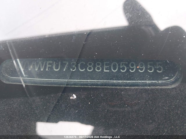 12636576 :رقم المزاد ، WVWFU73C88E059955 vin ، 2008 Volkswagen Passat 3.6l 4motion مزاد بيع