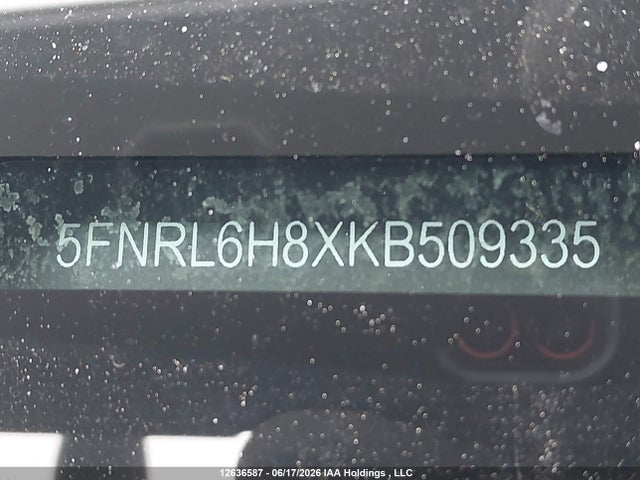 5FNRL6H8XKB509335 Honda Odyssey Touring