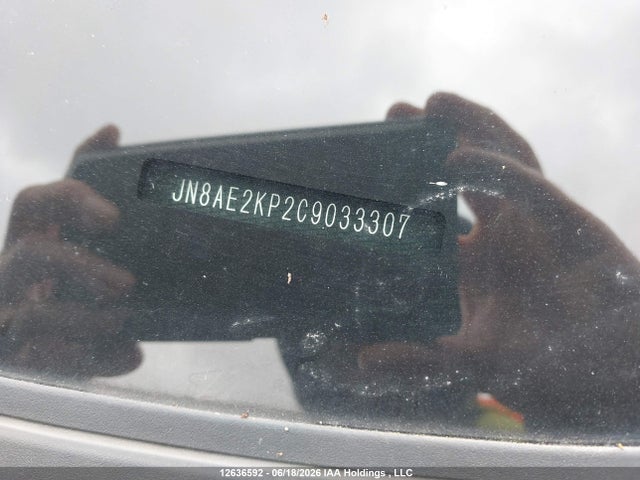12636592 :رقم المزاد ، JN8AE2KP2C9033307 vin ، 2012 Nissan Quest S/sv/sl/le مزاد بيع