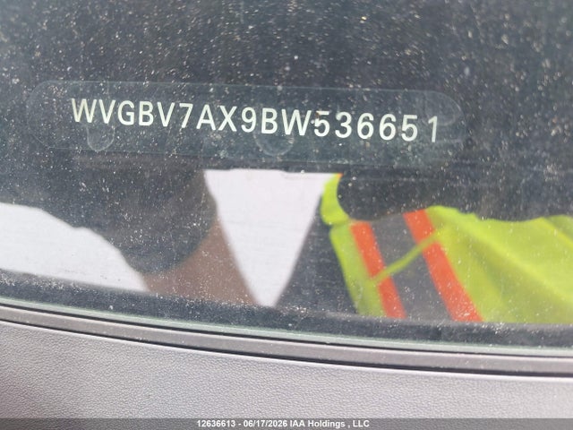 Продажа на аукционе авто 2011 Volkswagen Tiguan S/se/sel, vin: WVGBV7AX9BW536651, номер лота: 12636613