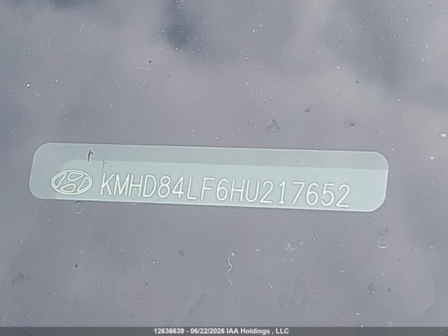 12636639 :رقم المزاد ، KMHD84LF6HU217652 vin ، 2017 Hyundai Elantra Gls مزاد بيع
