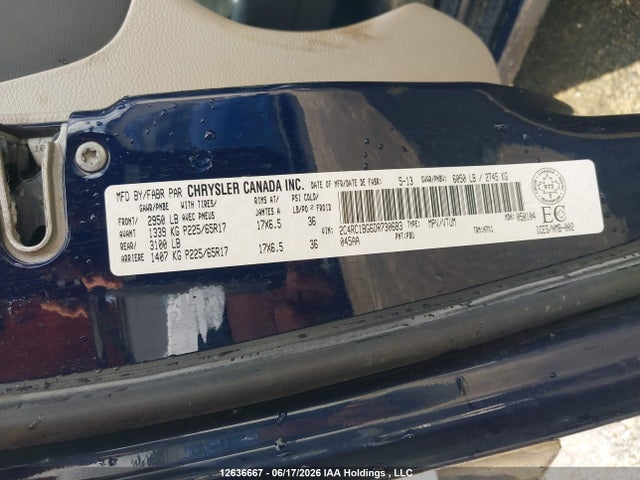 Продажа на аукционе авто 2013 Chrysler Town & Country Touring, vin: 2C4RC1BG6DR730683, номер лота: 12636667