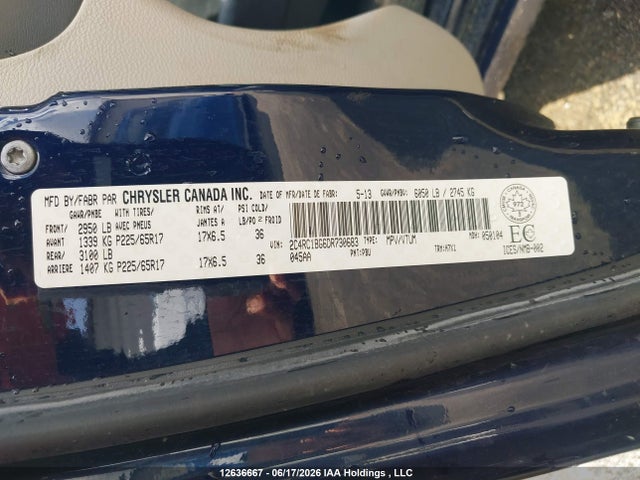 Продажа на аукционе авто 2013 Chrysler Town & Country Touring, vin: 2C4RC1BG6DR730683, номер лота: 12636667