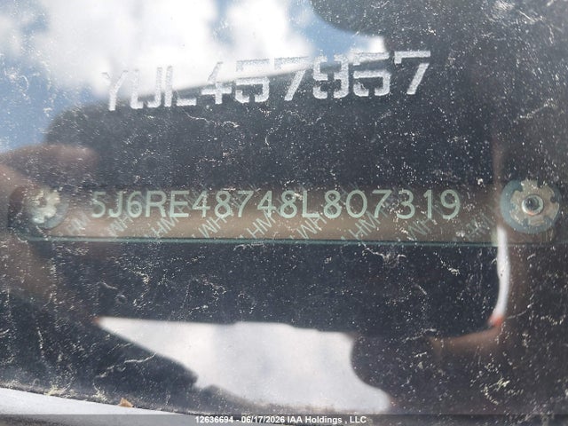 2008 Honda Cr-v Exl მანქანა იყიდება აუქციონზე, vin: 5J6RE48748L807319, აუქციონის ნომერი: 12636694