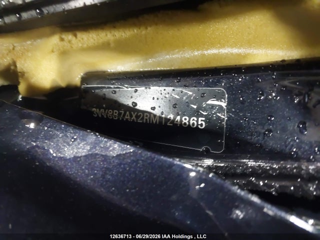 12636713 :رقم المزاد ، 3VV8B7AX2RM124865 vin ، 2024 Volkswagen Tiguan Se R-line Black مزاد بيع