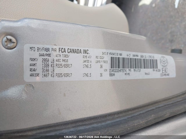 Dodge Grand Caravan Crew 2017 2C4RDGDG5HR755741 Image 9