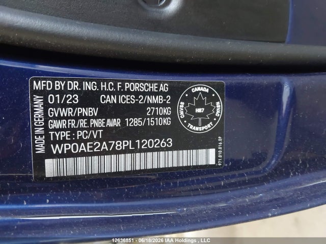 Porsche Panamera E-hybrid 4/4 Platinum Edition 2023 WP0AE2A78PL120263 Image 9