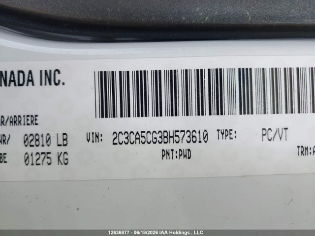 Продаж на аукціоні авто 2011 Chrysler 300 Limited, vin: 2C3CA5CG3BH573610, номер лоту: 12636877