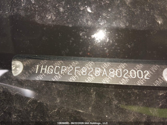 Продаж на аукціоні авто 2011 Honda Accord Exl, vin: 1HGCP2F82BA802002, номер лоту: 12636885