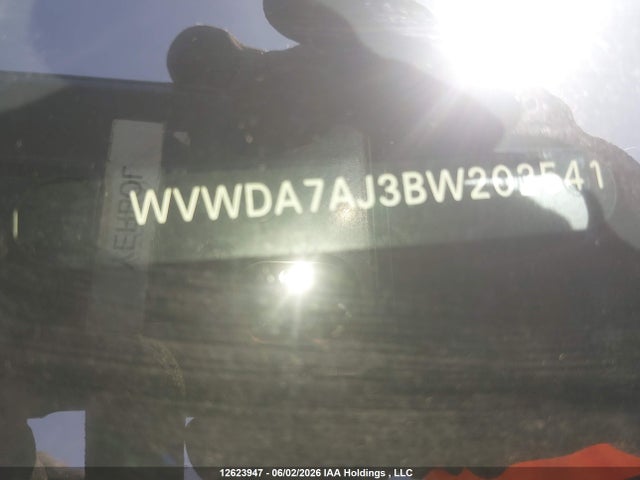 12623947 :رقم المزاد ، WVWDA7AJ3BW202541 vin ، 2011 Volkswagen Golf 2.5l Comfortline/2.5l Highline/2.5l Sportline/2.5l Trendline مزاد بيع