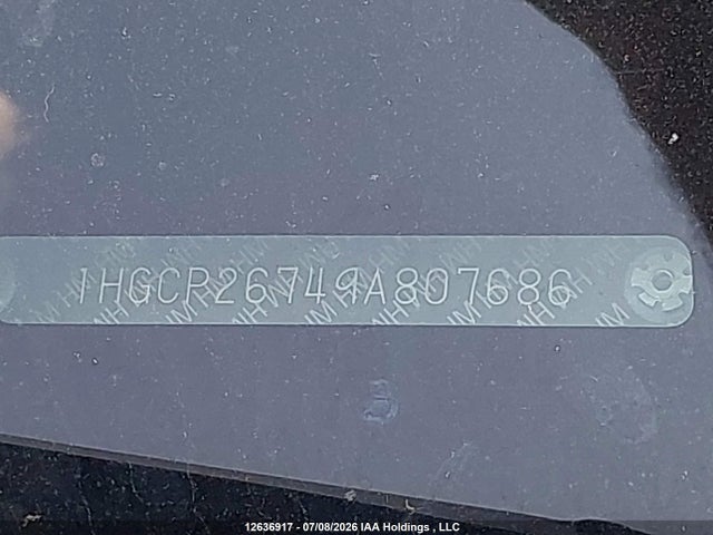 Продажа на аукционе авто 2009 Honda Accord Ex, vin: 1HGCP26749A807686, номер лота: 12636917