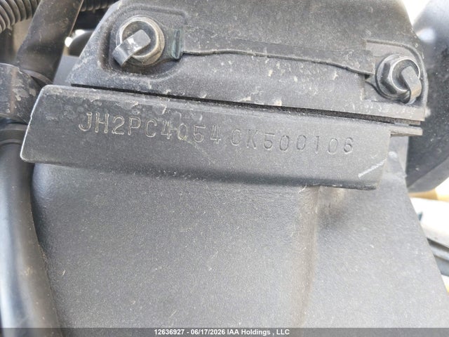 Продажа на аукционе авто 2012 Honda Cbr600 Rr-abs, vin: JH2PC4054CK500106, номер лота: 12636927
