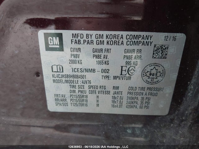 Buick Encore Premium 2017 KL4CJHSB9HB084501 Image 9