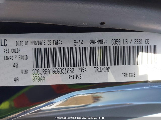 RAM 1500 St 2014 3C6JR6AT0EG331032 Image 9