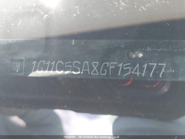 12636991 :رقم المزاد ، 1G11C5SA8GF154177 vin ، 2016 Chevrolet Malibu Limited Lt مزاد بيع