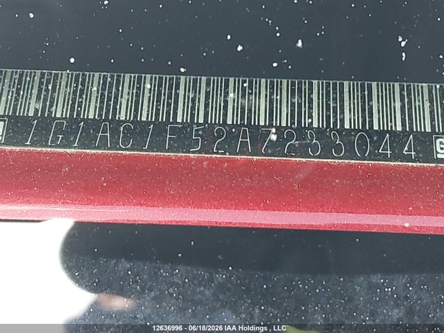 Продажа на аукционе авто 2010 Chevrolet Cobalt 1lt, vin: 1G1AC1F52A7233044, номер лота: 12636996