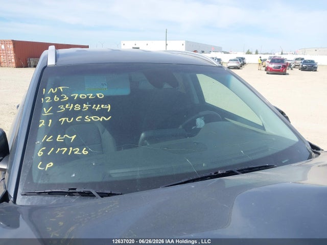 12637020 :رقم المزاد ، KM8J33A41MU348544 vin ، 2021 Hyundai Tucson Limited/sel/sport/ultimate/value مزاد بيع