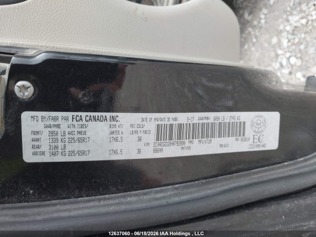 2017 Dodge Grand Caravan Crew მანქანა იყიდება აუქციონზე, vin: 2C4RDGDG9HR792890, აუქციონის ნომერი: 12637060