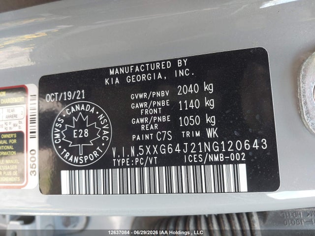Aukcja sprzedaży 2022 Kia K5 Gt W/brown Interior/gt-line, vin: 5XXG64J21NG120643, numer aukcji: 12637084