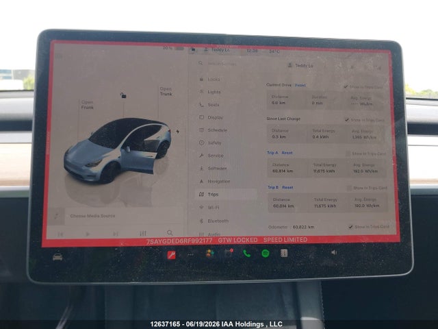 Tesla Model Y Long Range/rwd 2024 7SAYGDED6RF992177 Image 7