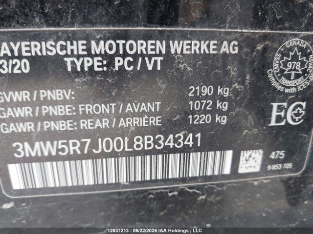 BMW 330i Xdrive 2020 3MW5R7J00L8B34341 Image 18
