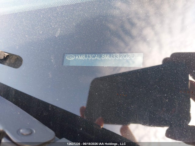 12637236 :رقم المزاد ، KM8J3CAL8MU332025 vin ، 2021 Hyundai Tucson Luxury مزاد بيع