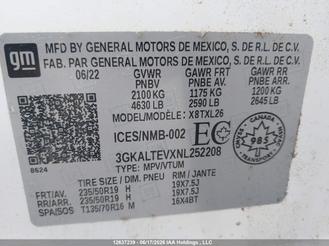 GMC Terrain Sle 2022 3GKALTEVXNL252208 Image 9