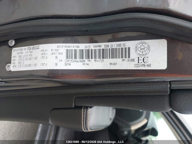 Aukcja sprzedaży 2016 Jeep Cherokee North, vin: 1C4PJMCS4GW146800, numer aukcji: 12631888