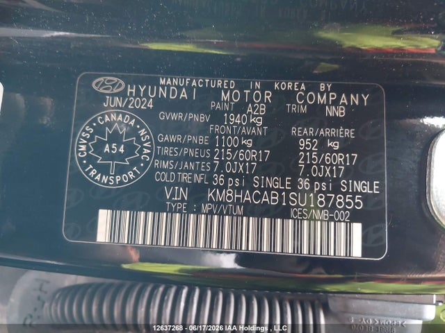 KM8HACAB1SU187855 Hyundai Kona Se