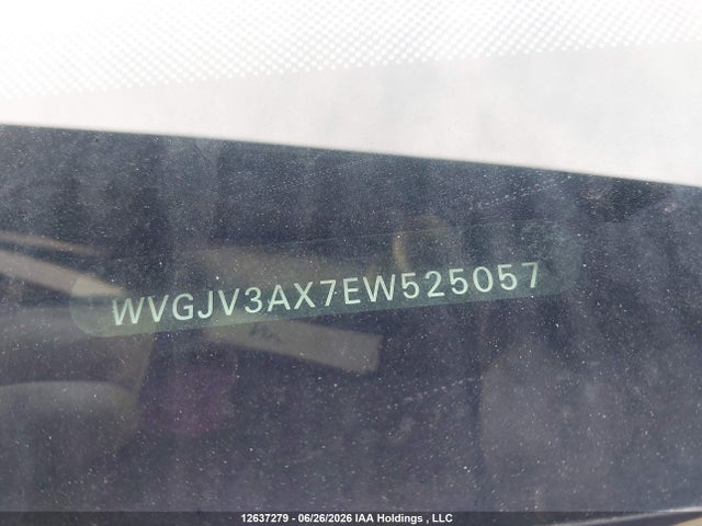 Продаж на аукціоні авто 2014 Volkswagen Tiguan Comfortline/highline/trendline, vin: WVGJV3AX7EW525057, номер лоту: 12637279