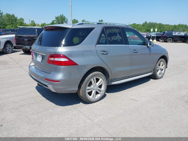 Aukcja sprzedaży 2012 Mercedes-benz Ml 350 Bluetec 4matic, vin: 4JGDA2EB9CA015028, numer aukcji: 12637300