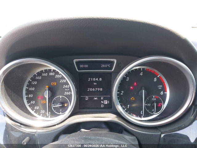 Aukcja sprzedaży 2012 Mercedes-benz Ml 350 Bluetec 4matic, vin: 4JGDA2EB9CA015028, numer aukcji: 12637300