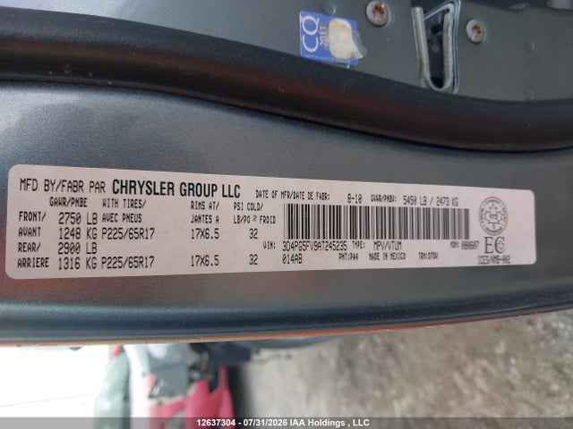 Продажа на аукционе авто 2010 Dodge Journey, vin: 3D4PG5FV9AT245235, номер лота: 12637304