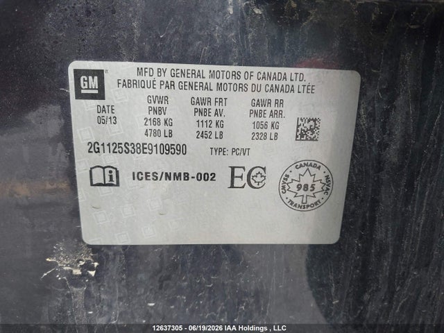Chevrolet IMPALA LT 2014 2G1125S38E9109590 Image 18