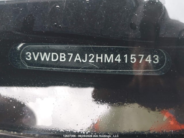 Aukcja sprzedaży 2017 Volkswagen Jetta Se, vin: 3VWDB7AJ2HM415743, numer aukcji: 12637306