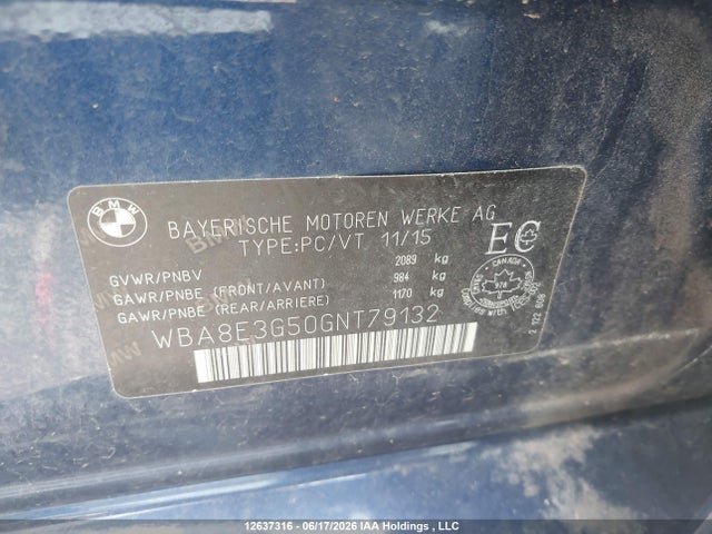 BMW 328 Xi Sulev 2016 WBA8E3G50GNT79132 Image 20